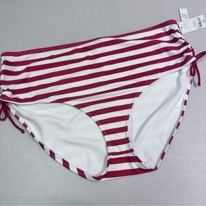 Oasis‎ Red and White Nautical Bikini Brief